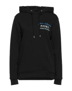 PACO RABANNE Black Women‘s Hooded Sweatshirt