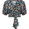 PACO RABANNE Black Women‘s Floral Shirts & Blouses