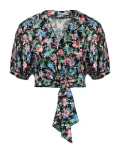 PACO RABANNE Black Women‘s Floral Shirts & Blouses