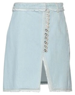 PACO RABANNE Blue Women‘s Denim Skirt