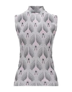 PACO RABANNE Silver Women‘s Sleeveless Sweater