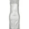 PACO RABANNE Silver Women‘s Elegant Dress
