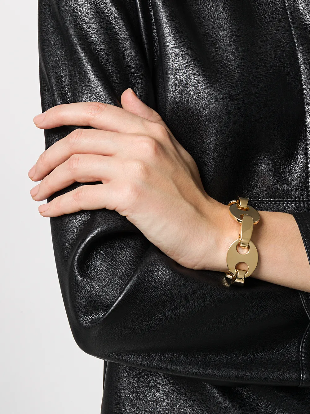 Women Paco Rabanne Gold-tone Disc And Clasp Bracelet 2 Women Paco Rabanne Gold-tone Disc And Clasp Bracelet - Image 2