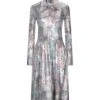 PACO RABANNE Silver Women‘s Midi Dress