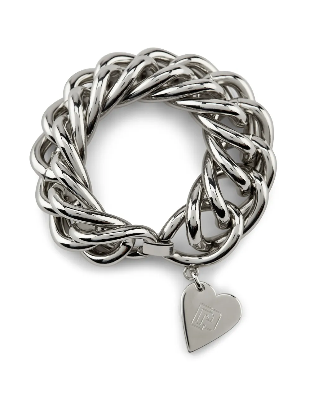Women Paco Rabanne Heart-pendant Chain-link Bracelet 2 Women Paco Rabanne Heart-pendant Chain-link Bracelet - Image 2