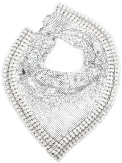 Women Paco Rabanne Crystal-embellished Neck Scarf