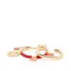 Women Paco Rabanne Charm Bangle Bracelet Set