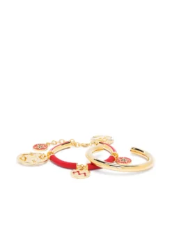Women Paco Rabanne Charm Bangle Bracelet Set