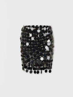 Paco Rabanne Black Sparkle Skirt