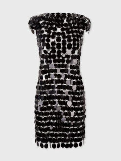 Paco Rabanne Black Linked Dress