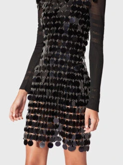 Paco Rabanne Black Linked Dress -Paco Rabanne 20AIRO014PS0133 P001 3