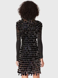 Paco Rabanne Black Linked Dress -Paco Rabanne 20AIRO014PS0133 P001 4