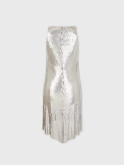 Paco Rabanne Metallized Mesh Dress Silver -Paco Rabanne 20PIRO165MH0060 P040 3