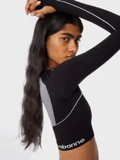 Paco Rabanne Bodyline Technical Crop Top