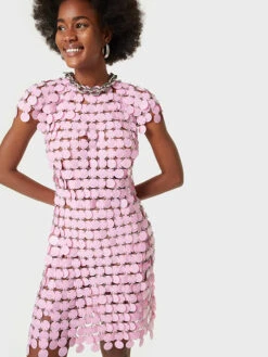 Paco Rabanne Pink Sparkle Dress -Paco Rabanne 22AIRO411PS0131 P652 3