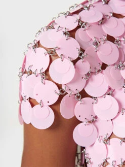 Paco Rabanne Pink Sparkle Dress -Paco Rabanne 22AIRO411PS0131 P652 4