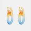 Paco Rabanne XL Link Earrings In Resin