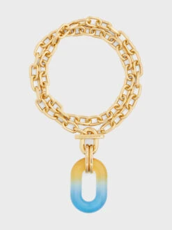 Paco Rabanne XL LINK EXTRA PENDANT NECKLACE IN RESIN