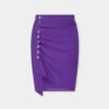 Paco Rabanne Short Draped Skirt