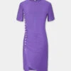 Paco Rabanne Purple Draped Dress