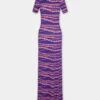 Paco Rabanne Long Chain Printed Dress