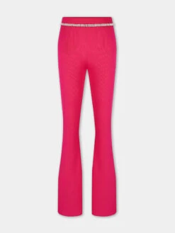 Paco Rabanne Pink Knit Trousers