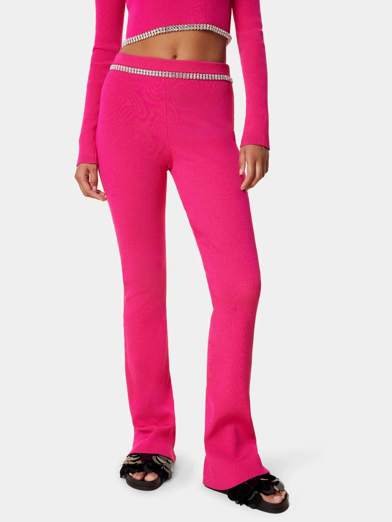 Paco Rabanne Pink Knit Trousers 4 Paco Rabanne Pink Knit Trousers - Image 4