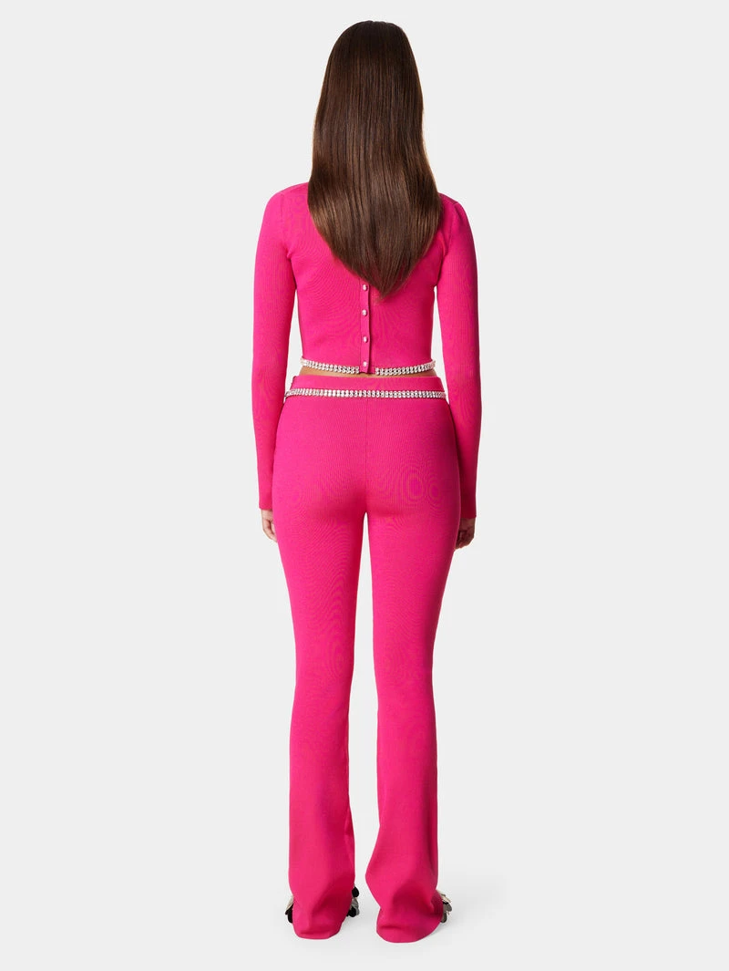 Paco Rabanne Pink Knit Trousers 3 Paco Rabanne Pink Knit Trousers - Image 3