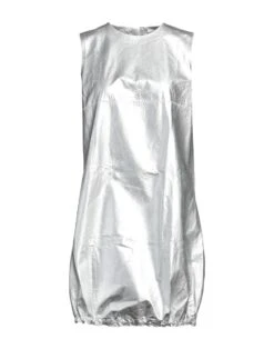 PACO RABANNE Silver Women‘s Short Dress