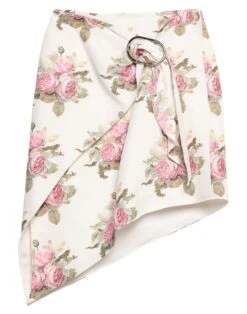 PACO RABANNE White Women‘s Midi Skirt