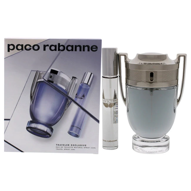 Paco Rabanne Invictus By Paco Rabanne For Men - 2 Pc Gift Set 3.4oz EDT Spray, 0.68oz EDT Spray 1 Paco Rabanne Invictus By Paco Rabanne For Men - 2 Pc Gift Set 3.4oz EDT Spray, 0.68oz EDT Spray
