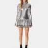 Paco Rabanne Silver Sequin Dress