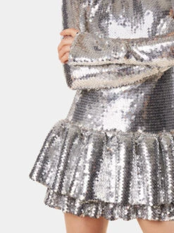 Paco Rabanne Silver Sequin Dress -Paco Rabanne LOOK01 042 1