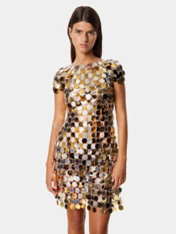Paco Rabanne Gold And Silver Sparkle Dress -Paco Rabanne LOOK08 015 1