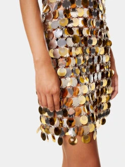 Paco Rabanne Gold And Silver Sparkle Dress -Paco Rabanne LOOK08 028 1