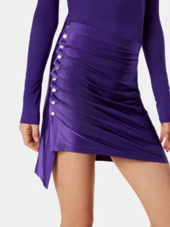 Paco Rabanne Short Draped Skirt -Paco Rabanne LOOK09 043 1