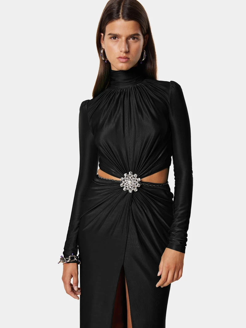 Paco Rabanne Long Backless Black Dress 4 Paco Rabanne Long Backless Black Dress - Image 4