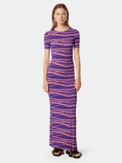 Paco Rabanne Long Chain Printed Dress -Paco Rabanne LOOK28 009 1