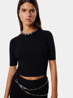 Paco Rabanne Ribbed Wool Top -Paco Rabanne LOOK31 022 1