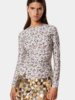 Paco Rabanne Gold And Silver Sparkle Skirt -Paco Rabanne LOOK37 011 1 5da55727 c53d 49bb b478 c40f7cfd4c39