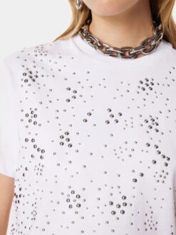 Paco Rabanne White Top With Studs -Paco Rabanne LOOK75 019 1
