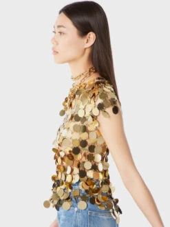 Paco Rabanne Top Sparkles Gold -Paco Rabanne LOOK 10 J2 029 1